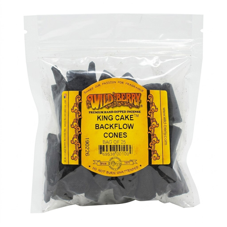 Wildberry King Cake Back Flow Incense Cones